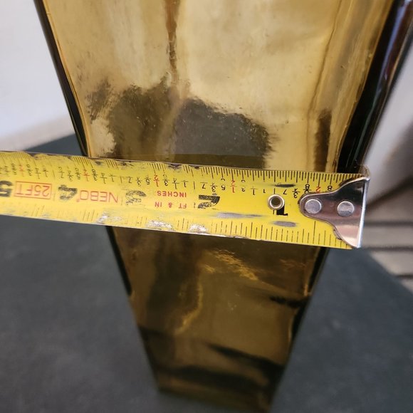 Heavy Gold Color Square Vase Unbranded - Picture 6 of 7